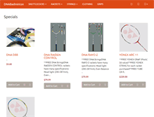 Tablet Screenshot of dnabadminton.com